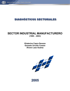 sector industrial manufacturero - Unidad de Análisis de Políticas