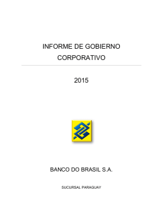 Informe Año 2015 - Banco do Brasil