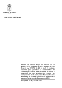 Informe jurídico sobre Real Decreto-ley 16 de 2012