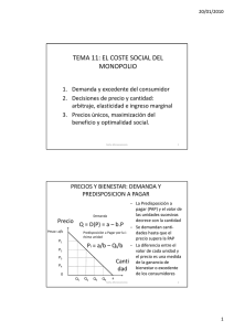 tema 11: el coste social del monopolio