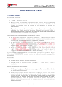 Norma Jornadas Flexibles - Sindicato de trabajadores de Repsol