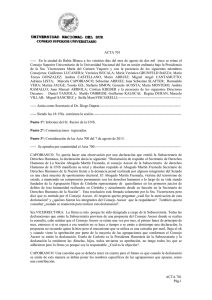 Acta 701 - Universidad Nacional del Sur