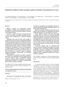 Hematoma subdural crónico asociado a quiste aracnoideo