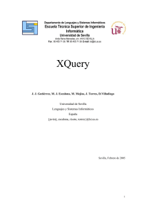 XQuery - Departamento de Lenguajes y Sistemas Informáticos