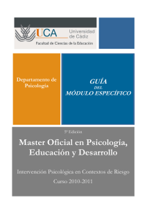 Guía del Módulo Específico - Oficina de Coordinación de Posgrado