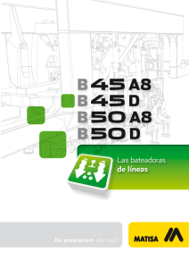 B45 D B50 A8 B45 A8 B50 D - MATISA Matériel Industriel SA