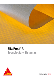 SikaProof® A Tecnología y Sistemas