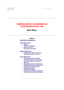 Manuscritos económicos y filosóficos de 1844. Karl Marx