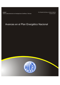 Avances en el Plan Energético Nacional