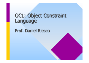 OCL: Object Constraint Language