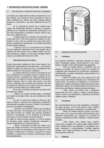 7ª MATERIALES PARA ESTRUCTURAS: LA MADERA