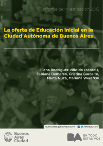 La oferta de Educación Inicial en la Ciudad Autónoma de Buenos