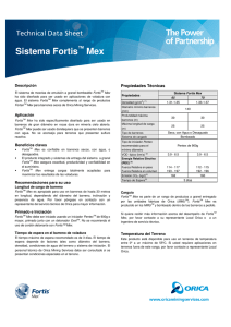 TDS Fortis MEX -Chile - Orica Mining Services