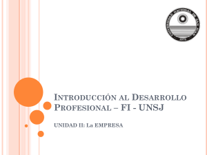 Introducción al Desarrollo Profesional UII_La