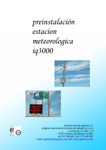 preinstalación estacion meteorologica iq3000