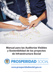 Cartilla - Manual para las Auditorías Visibles y Sostenibilidad de los