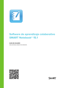 Software de aprendizaje colaborativo SMART Notebook® 15.1