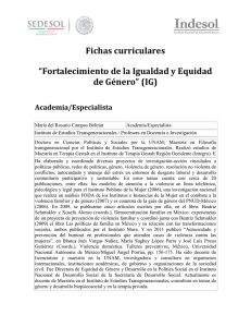 Fichas Curriculares IG 2015