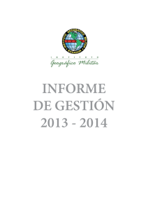 INFORME DE GESTIÓN 2013 - 2014