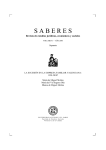 La sucesión en la empresa familiar valenciana: 1358-2010?