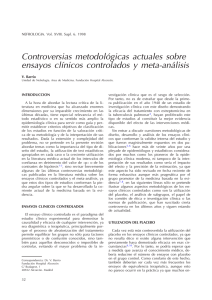 Controversias metodológicas actuales sobre ensayos clínicos