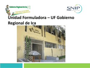 Diapositiva 1 - Gobierno Regional de Ica