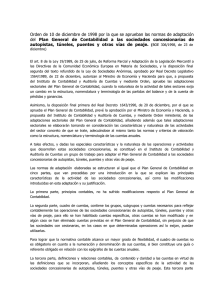 PGC - Autopistas - 1998 - Instituto de Censores Jurados de Cuentas