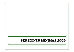 Pensiones mínimas 2009
