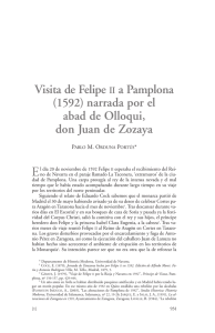 Visita de Felipe II a Pamplona - Gobierno