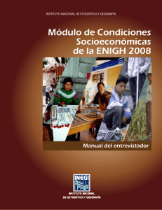 Módulo de Condiciones Socioeconómicas de la ENIGH 2008