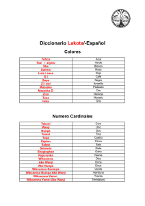 Diccionario Lakota/-Español