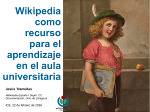 Wikipedia como recurso para el aprendizaje en el aula universitaria