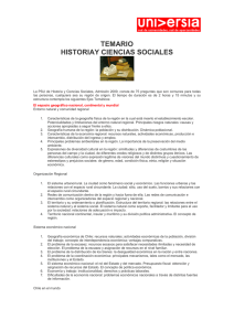 TEMARIO HISTORIA Y CIENCIAS SOCIALES