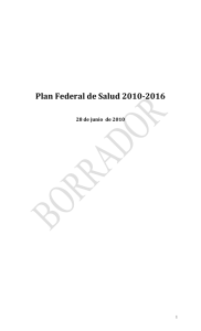 ARG 2010 Plan federal de salud 2010