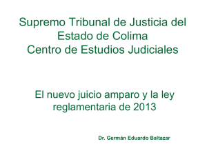 Ley de Amparo 2013 Colima - Poder Judicial del Estado de