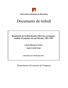 Regulación de la Distribución Eléctrica en España