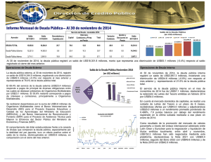 Informe mensual noviembre 2014 - Ministerio de Economía y Finanzas