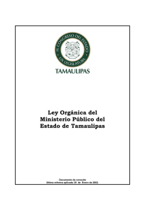 Ley Orgánica del Ministerio Público del Estado de Tamaulipas