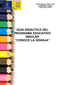 Guía Didáctica del programa educativo insular "CONOCE LA