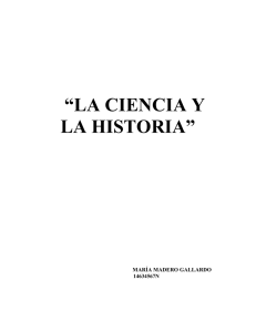 la ciencia y la historia