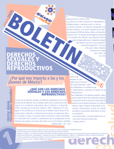 Boletin: Derechos sexuales y derechos reproductivos