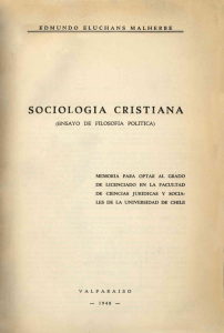 SOCIOLOGIA CRISTIANA - Biblioteca del Congreso Nacional de Chile