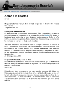 Amor a la libertad - San Josemaría Escrivá
