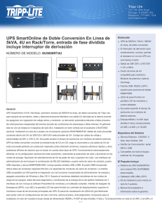 UPS Online Rack de 5KVA