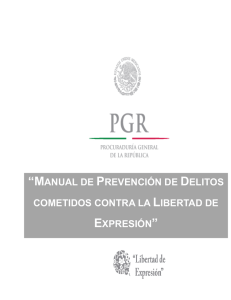 Manual de Prevención de Delitos contra la Libertad de Expresión