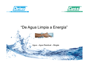 De agua limpia a energía