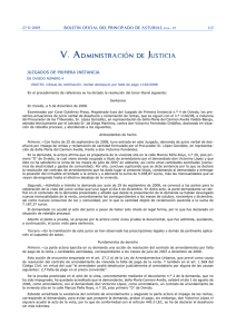 V. Administración de Justicia - Gobierno del principado de Asturias