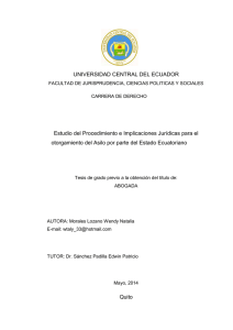 UNIVERSIDAD CENTRAL DEL ECUADOR Estudio del