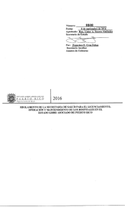 Reglamento de Hospitales - Departamento de Salud de Puerto Rico