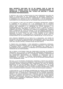 real decreto 185/1985, de 23 de enero, por el que se regula el tercer